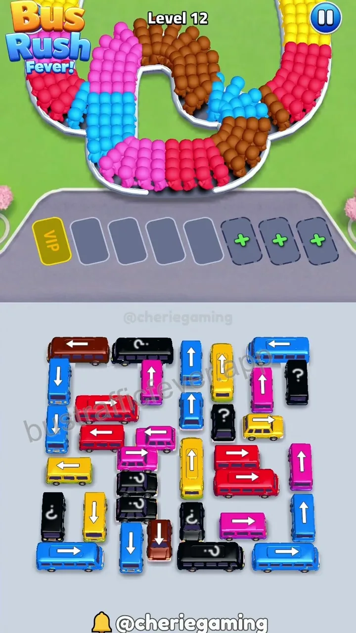 Bus Traffic Fever Level 12 step 1