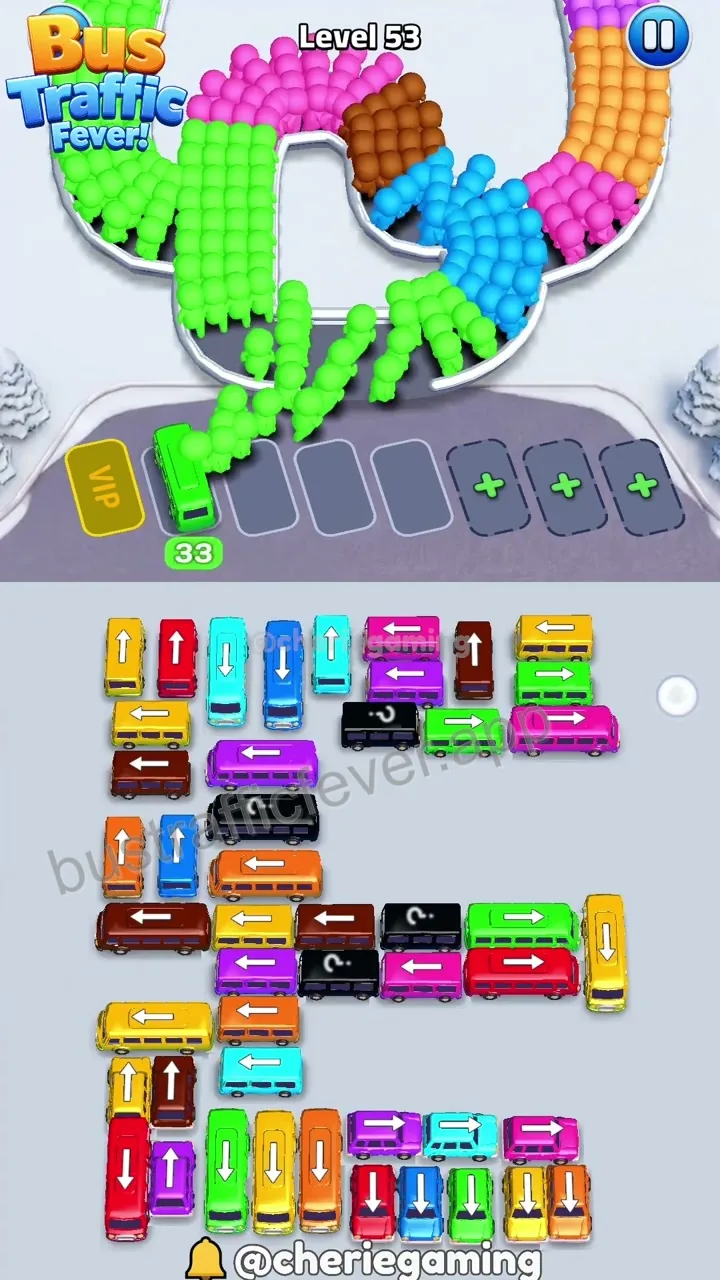 Bus Traffic Fever Level 53 step 2
