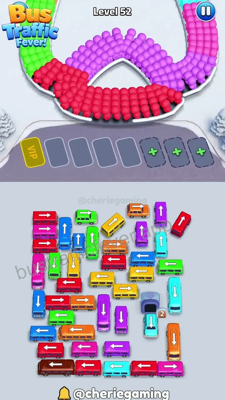 Bus Traffic Fever Level 52 board preview