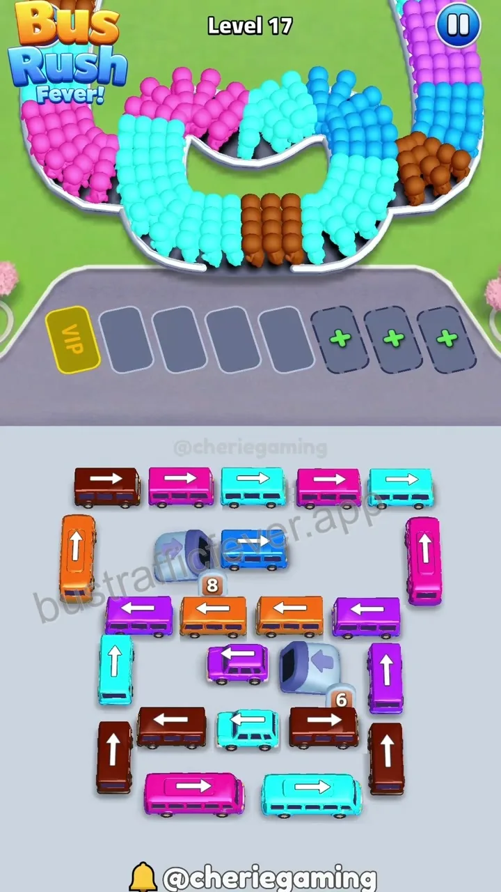 Bus Traffic Fever Level 17 step 1