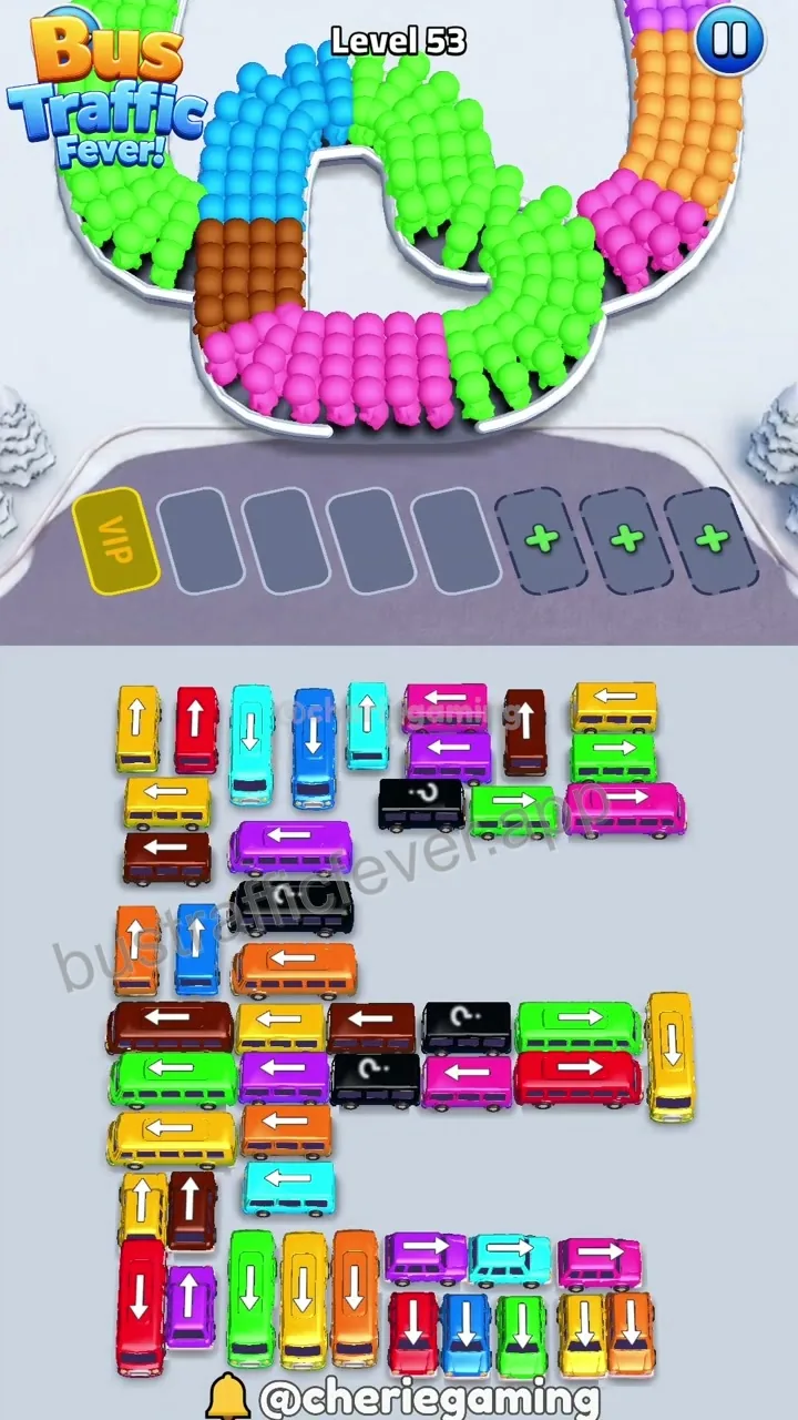 Bus Traffic Fever Level 53 step 1