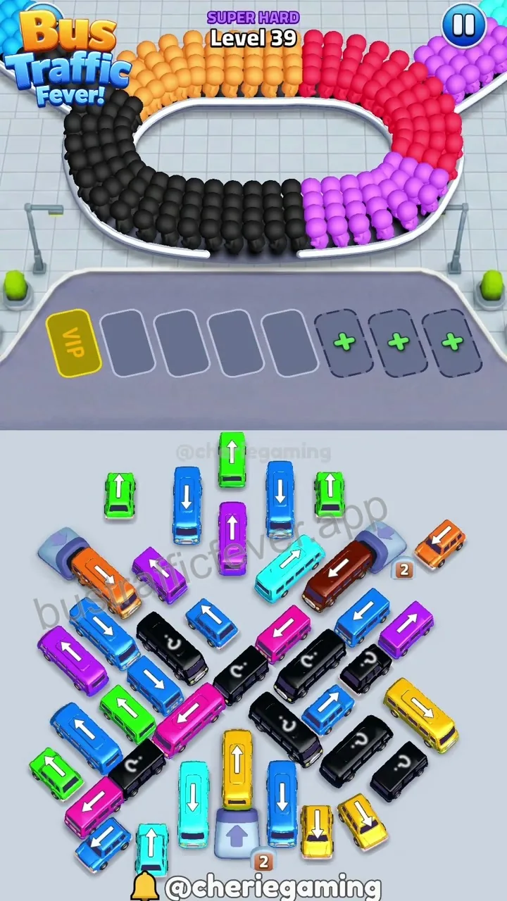 Bus Traffic Fever Level 39 board preview