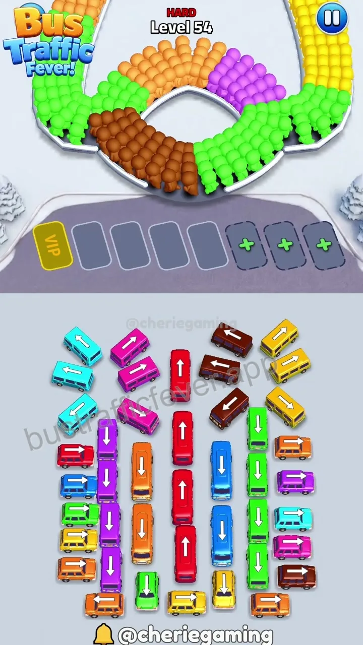 Bus Traffic Fever Level 54 board preview