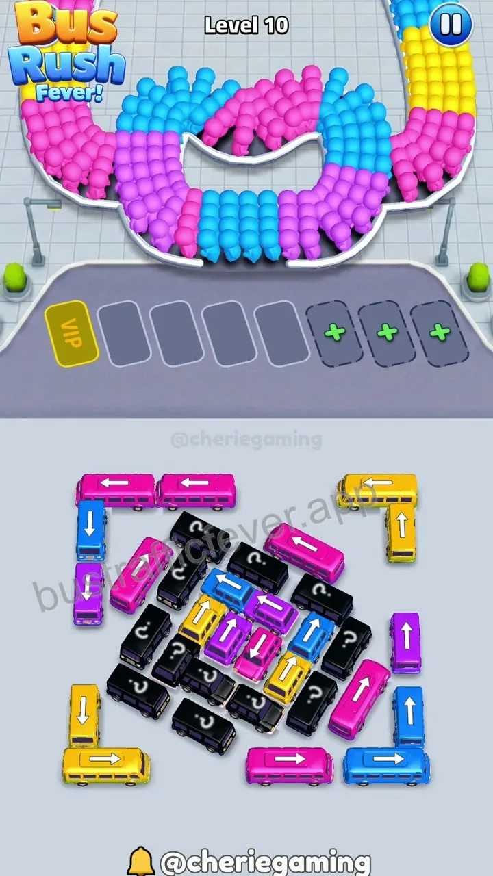 Bus Traffic Fever Level 10 board preview