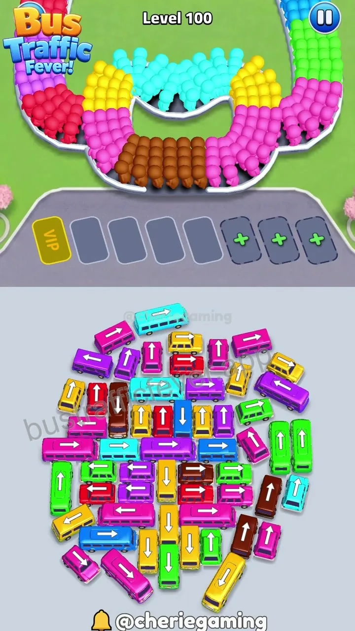 Bus Traffic Fever Level 100 board preview