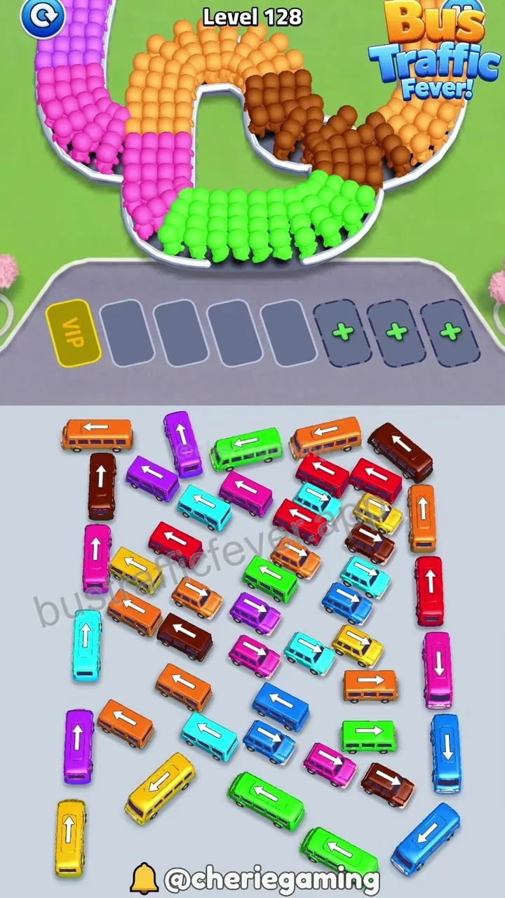 Bus Traffic Fever Level 128 board preview