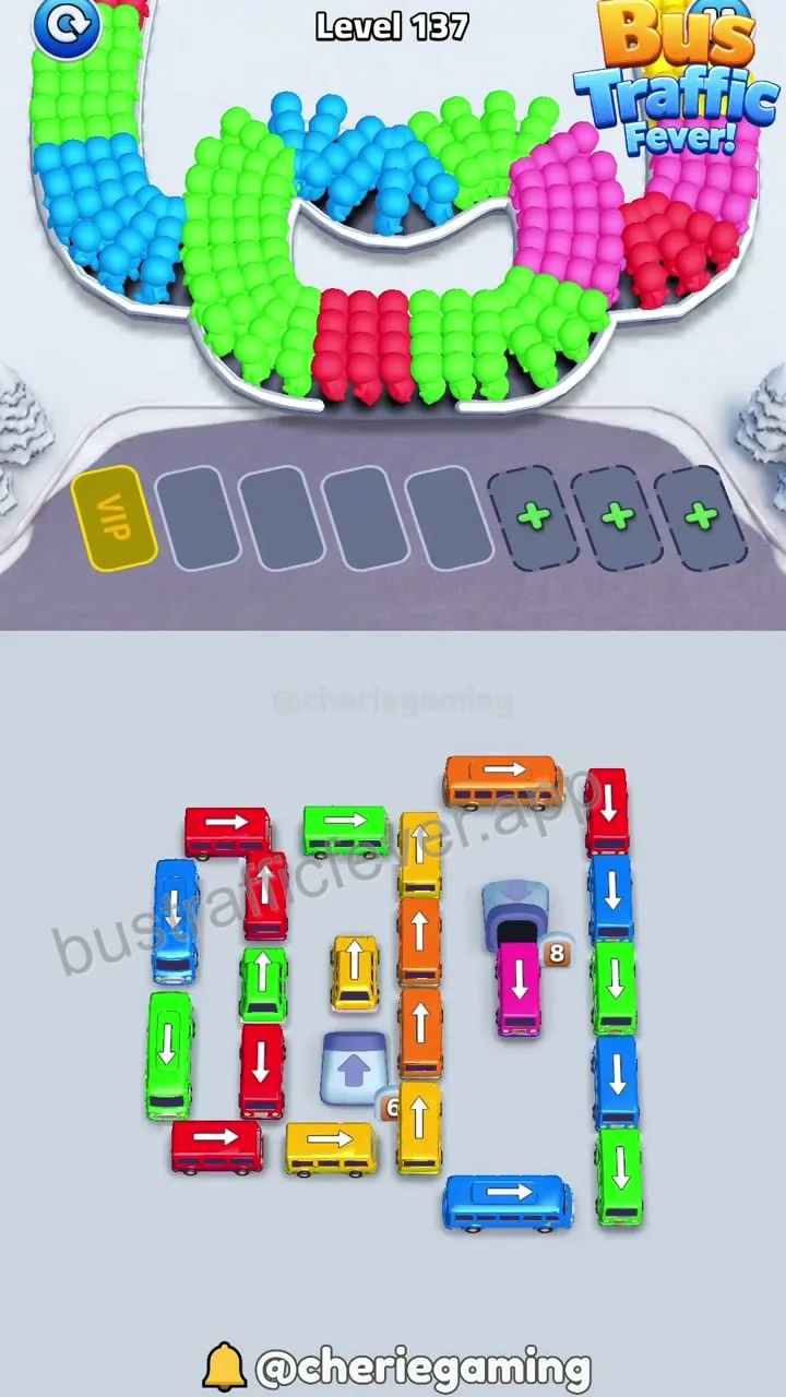 Bus Traffic Fever Level 137 board preview