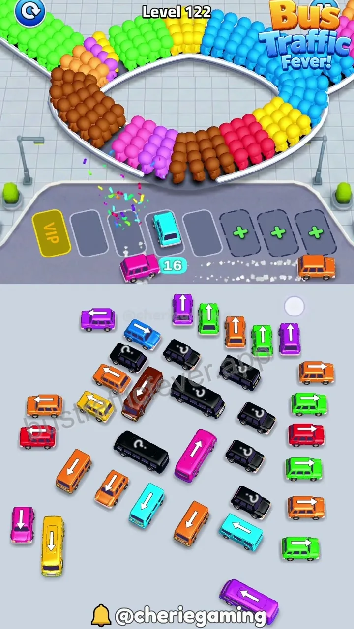 Bus Traffic Fever Level 122 step 6