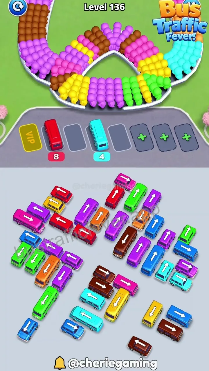 Bus Traffic Fever Level 136 step 6