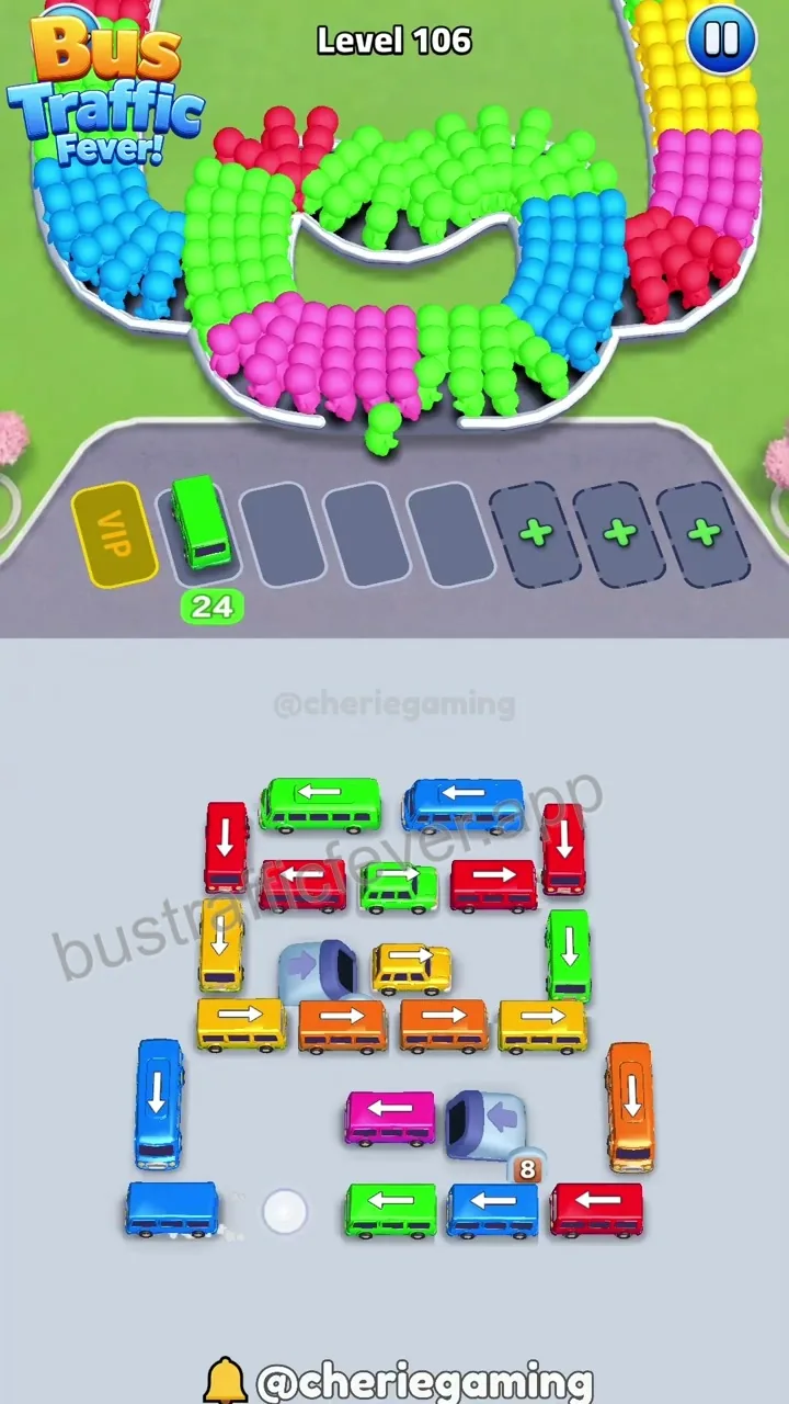 Bus Traffic Fever Level 106 step 2
