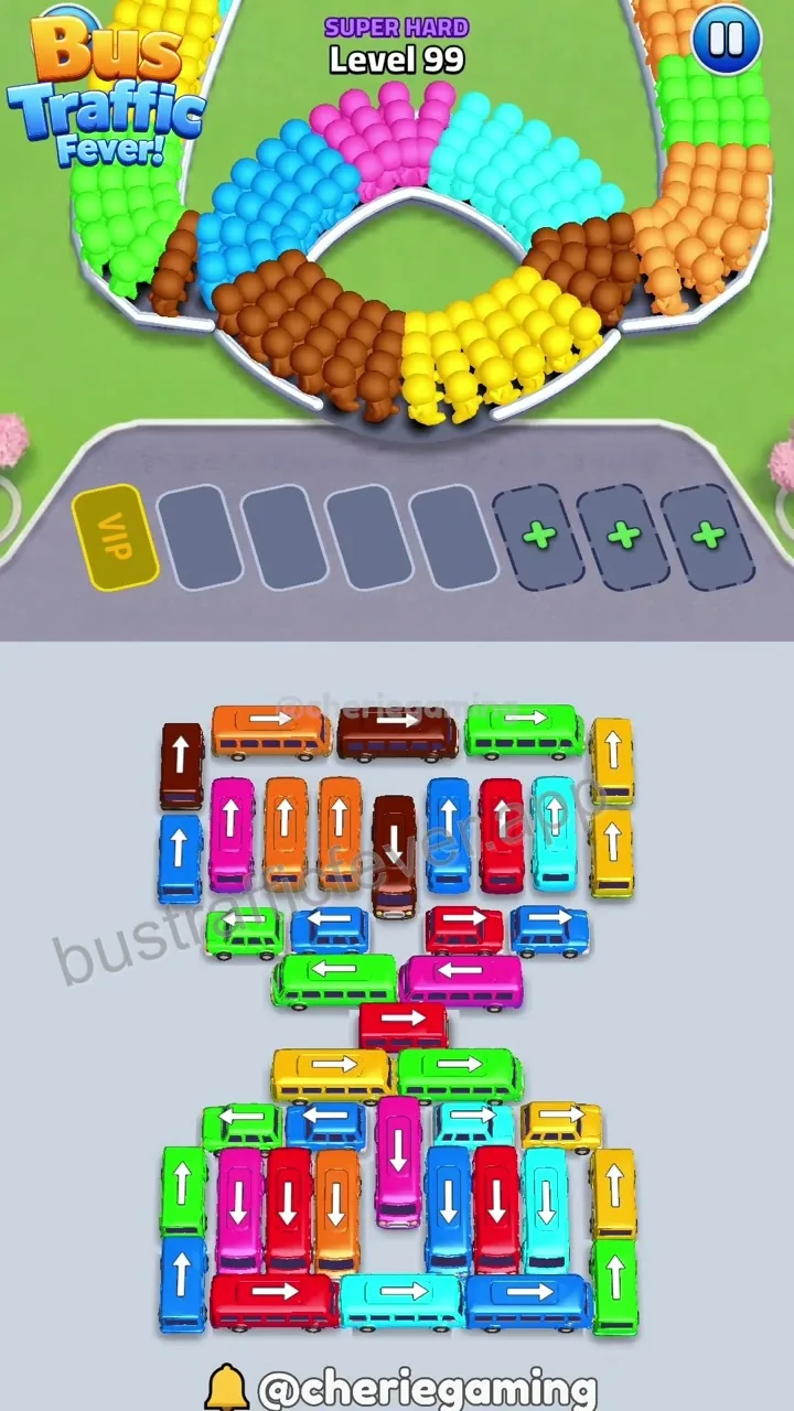 Bus Traffic Fever Level 99 board preview