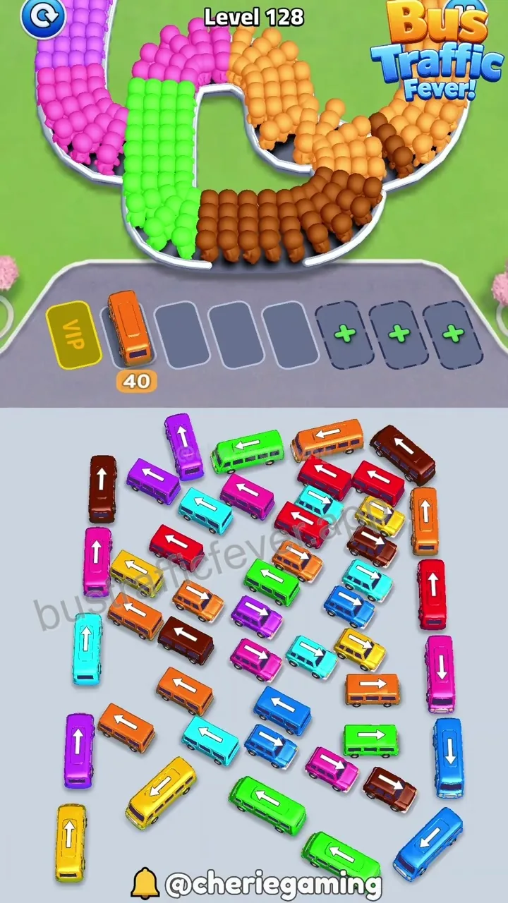 Bus Traffic Fever Level 128 step 2