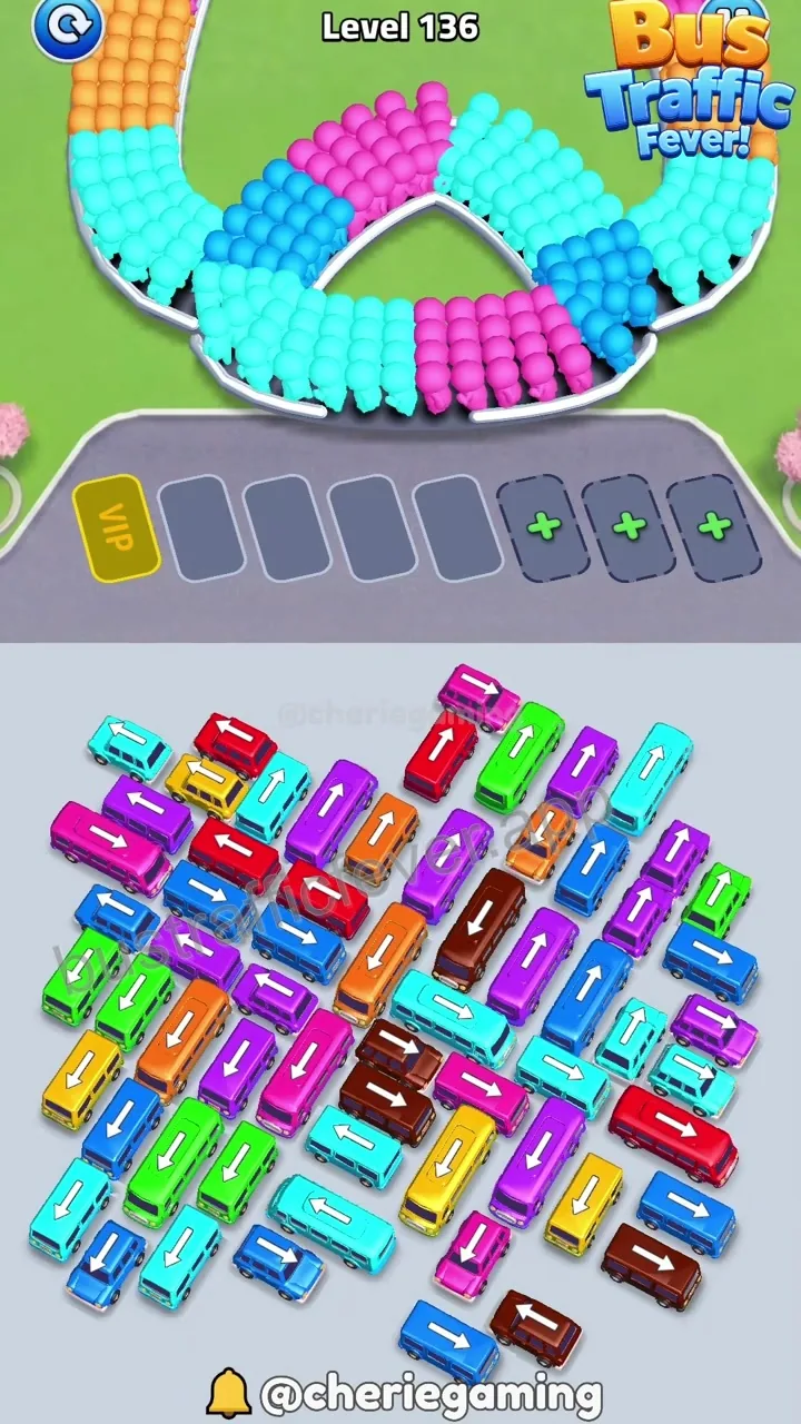 Bus Traffic Fever Level 136 board preview