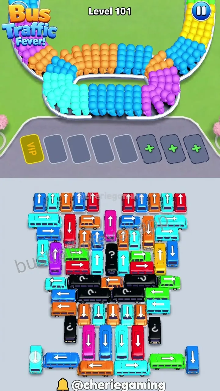 Bus Traffic Fever Level 101 board preview