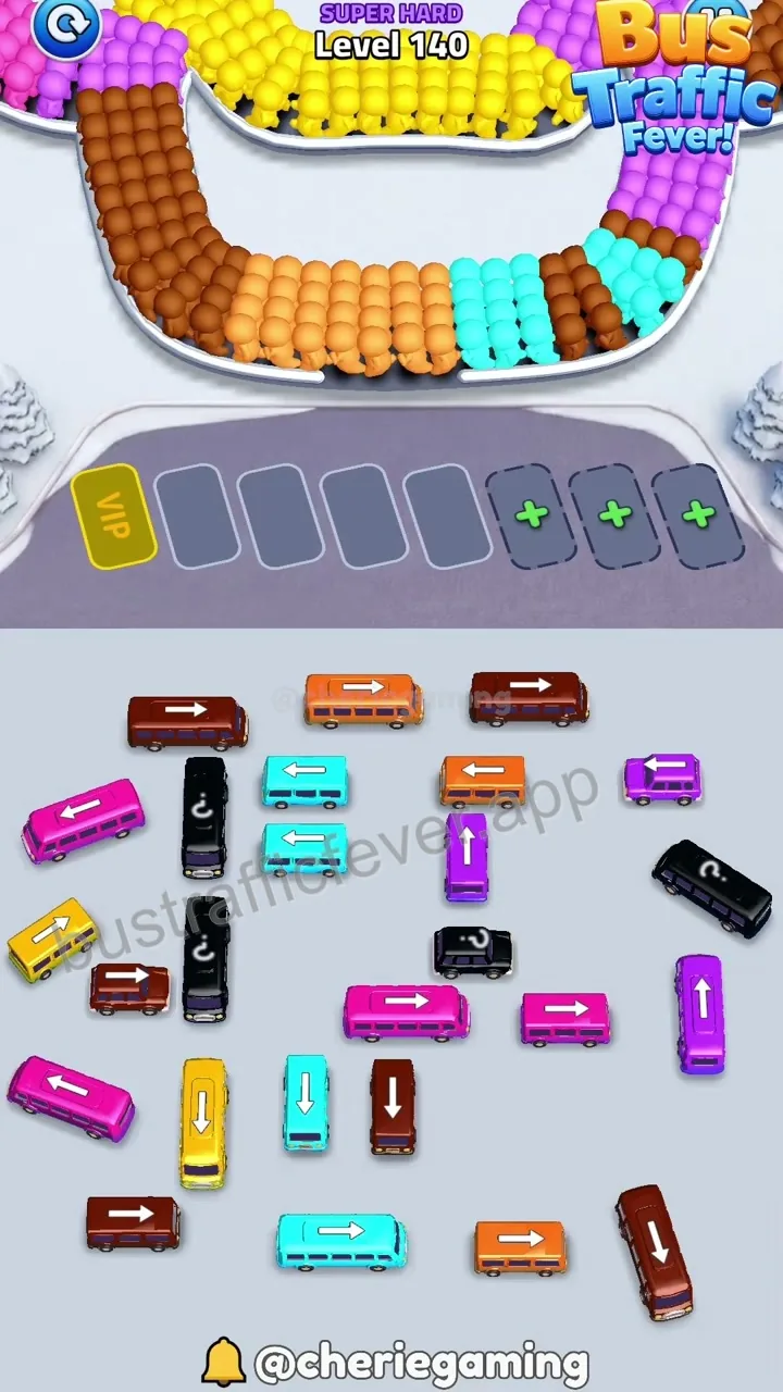 Bus Traffic Fever Level 140 board preview