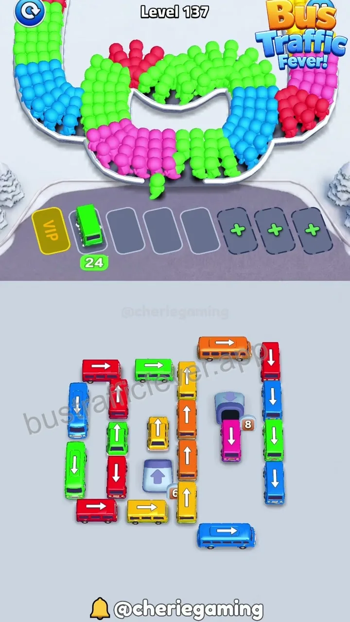 Bus Traffic Fever Level 137 step 2