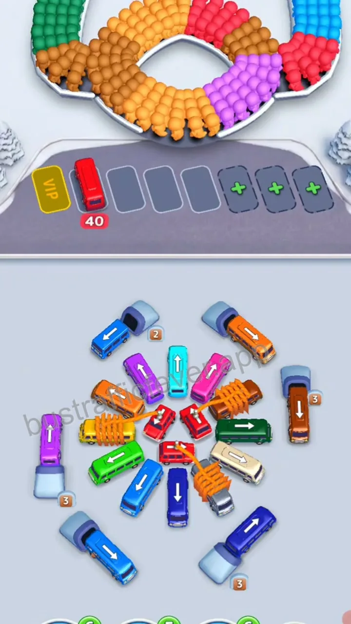 Bus Traffic Fever Level 195 step 2