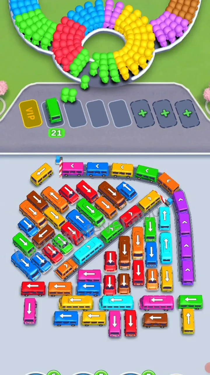 Bus Traffic Fever Level 190 step 2